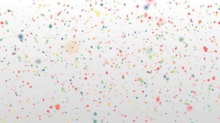 4k - abstract background - Confetti Explosion on