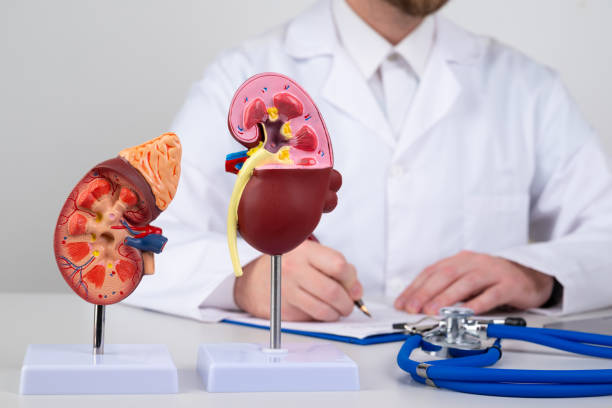 mockup kidney on work desk of doctor mockup kidney on work desk of doctor ureter stock pictures, royalty-free photos & images