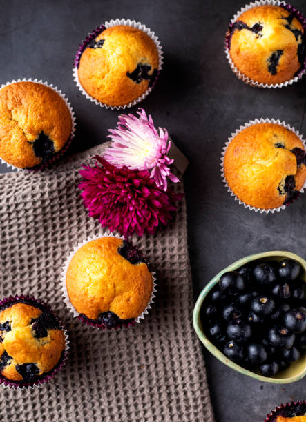 홈메이트 블루베리 머핀 - muffin blueberry muffin blueberry butter 뉴스 사진 이미지