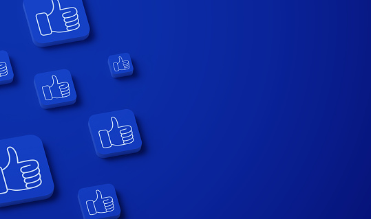 Thumbs Up Social Media Likes Background