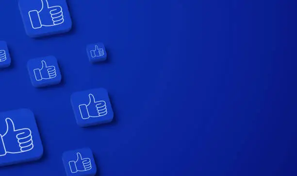 Photo of Thumbs Up Social Media Likes Background