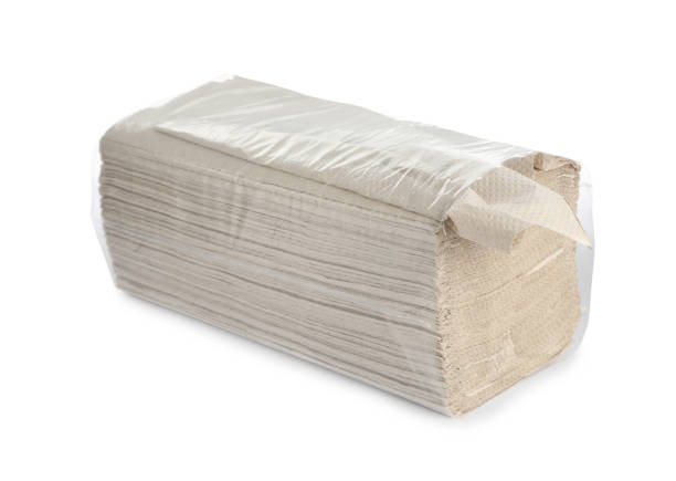 istock Package of paper towels isolated on white 1455288595
