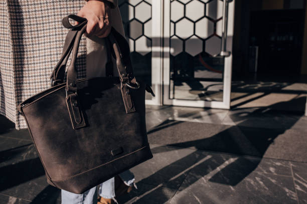 istock Woman with modern bag 1455288689