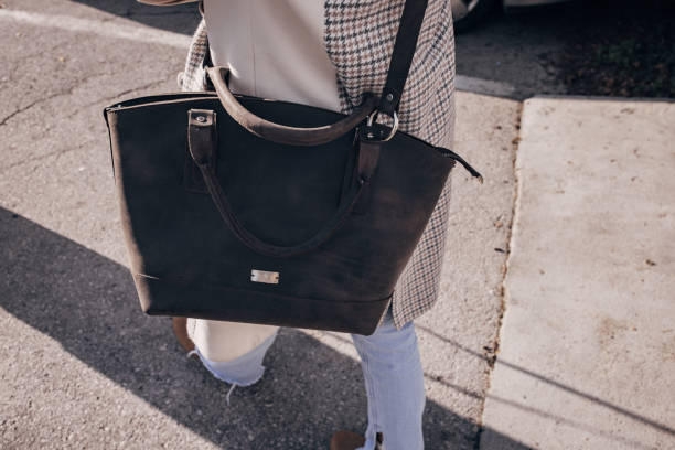 istock Woman with modern bag 1455288783