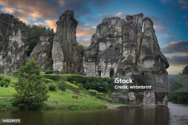 The Extern Stones Stock Photo - Download Image Now - Color Image, Externsteine, Geology