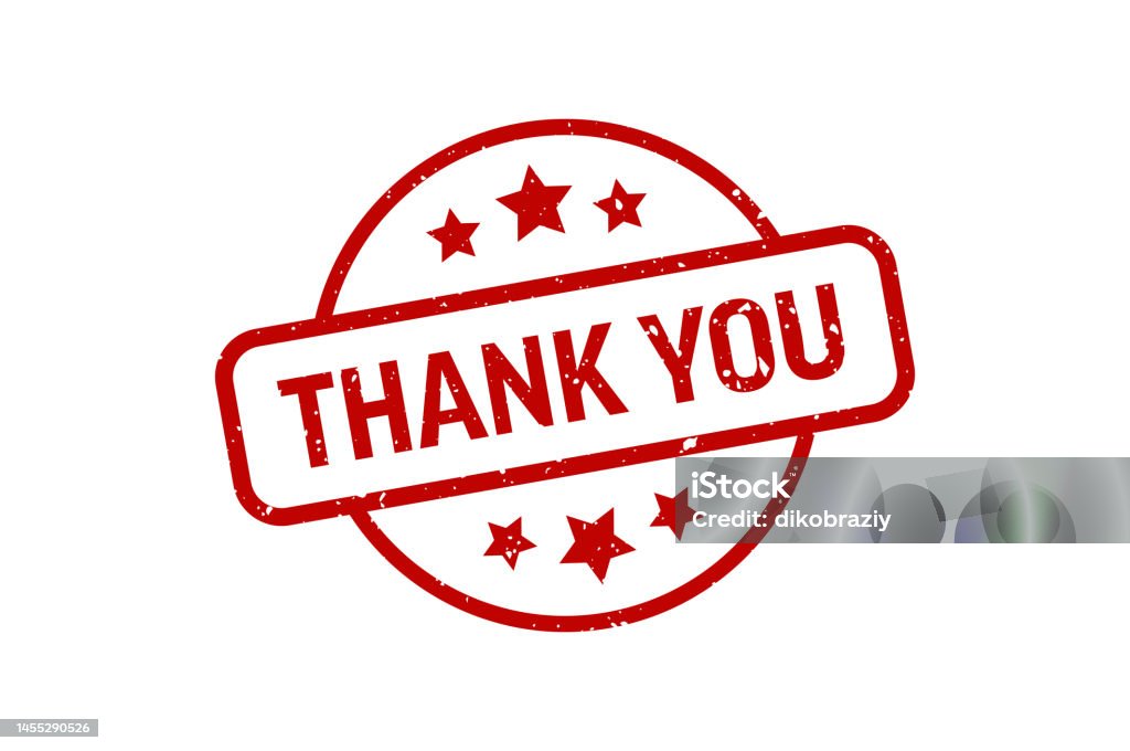 Thank You Stamp Imprint Seal Template Vector Stock Illustration Stock  Illustration - Download Image Now - iStock