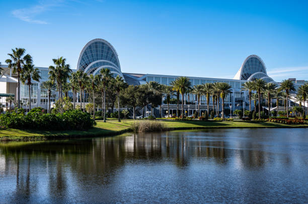 Orlando, Florida - January 3, 2023: The award-winning Orange County Convention Center is the second largest convention facility in the United States. Each year the OCCC attracts more than 230 events to the Central Florida area.