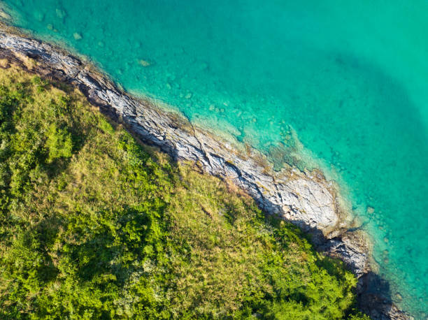 istock Seashore ocean background, Beautiful nature Amazing seacoast view background 1455292289