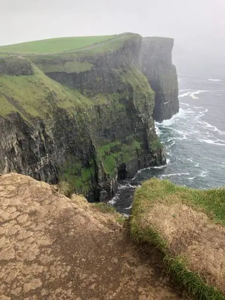 Cliffs of Mohr on a rainy day￼