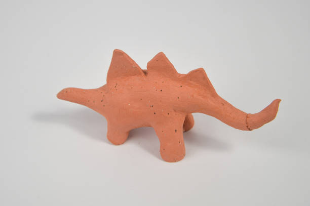 child's craft of Stegosaurus
