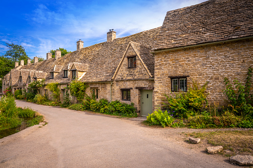 Bibury, Arlington Row in the England Cotswolds one of the most beautiful villages in the England countryside, UK