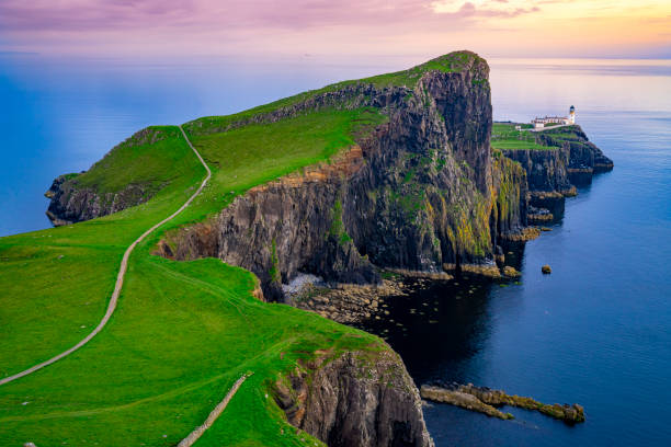 istock Skye island Nest Point lighthouse in Highlands Scotland UK 1455303107
