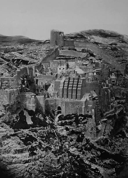 istock The Mar Saba monastery on the road from Bethlehem to the dead sea 1455304277
