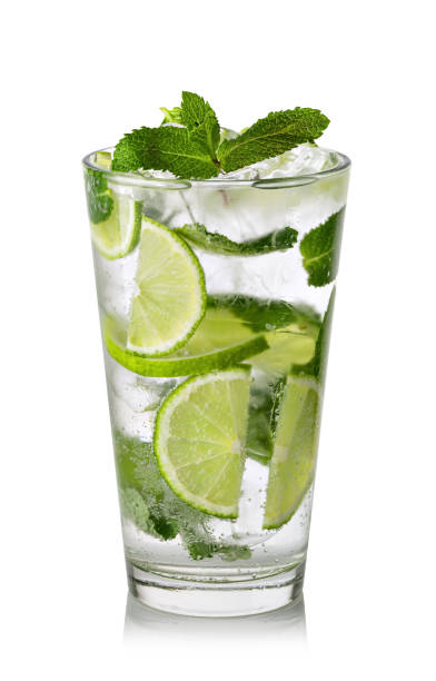 istock Mojito cocktail with lime, mint and ice 1455305639