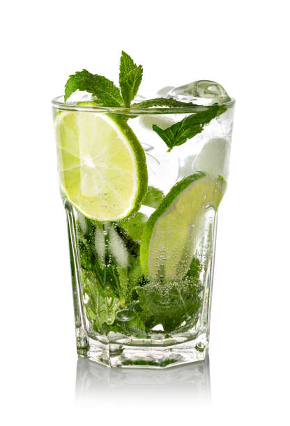 istock Mojito cocktail with lime, mint and ice 1455305642