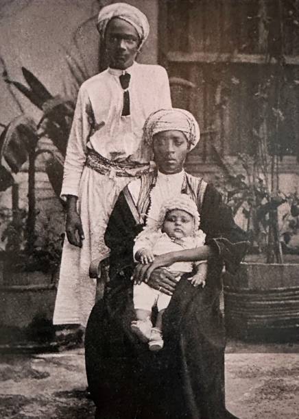 istock Family of Mecca, couple with baby 1455306757