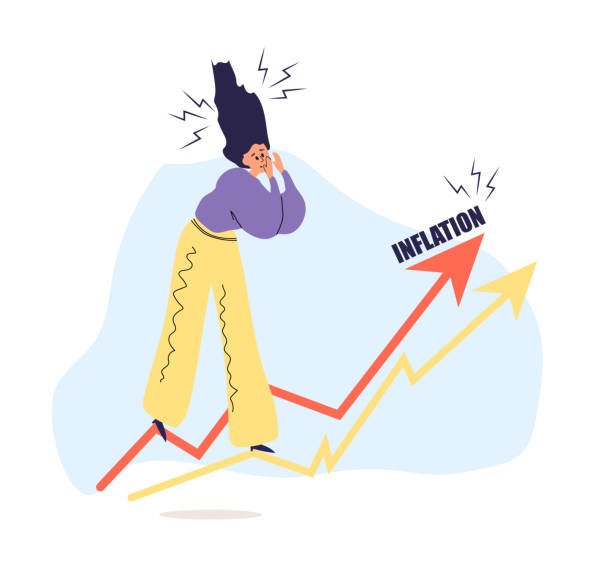 istock Inflation Woman Scary of Inflation. 1455310702