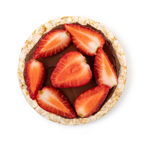 istock Rice cakes with chocolate paste and strawberry 1455311516