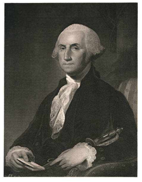 istock Portrait of US President George Washington engraving 1866 1455311956