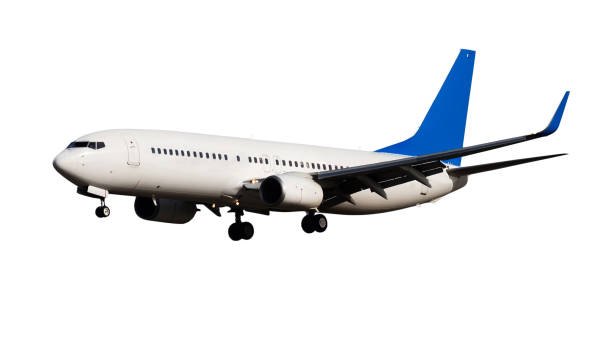 istock Commercial passenger airplane on white 1455312163