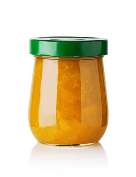 istock Jars of jam isolated on white background 1455314580