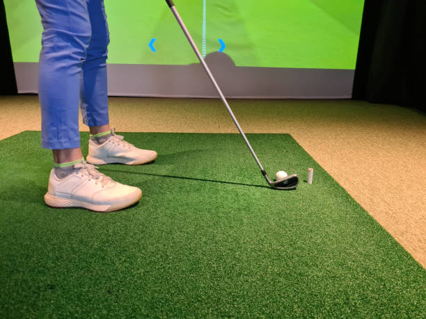 istock Golfer enjoys playing golf at driving range 1455317554