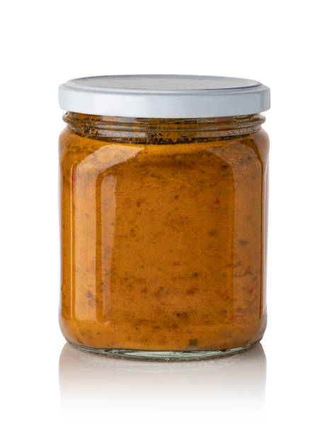 istock Vegetable preserve in glass jar 1455323860