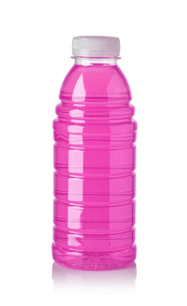 istock Plastic bottle of pink sweet water 1455323884