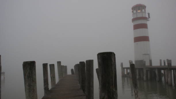 istock Lighthouse and footbridge in Podersdorf 1455326782