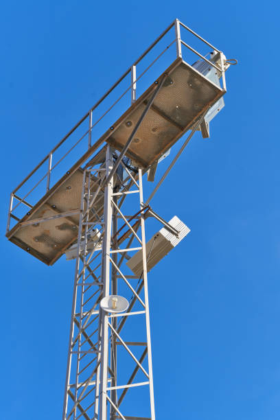 istock back light tower for sports stadium 1455329911