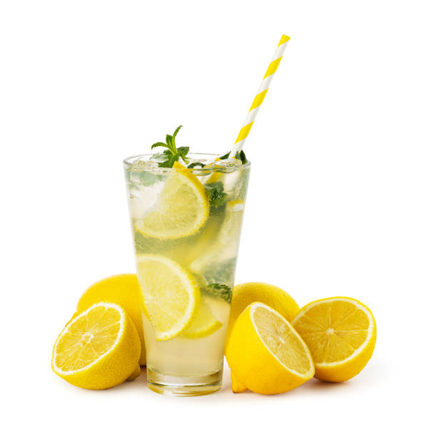 istock Glass of fresh lemonade 1455333836