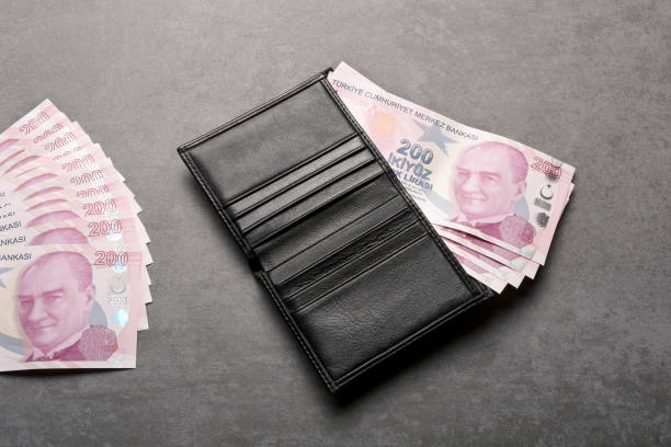 istock Turkish lira banknotes in a wallet 1455340517