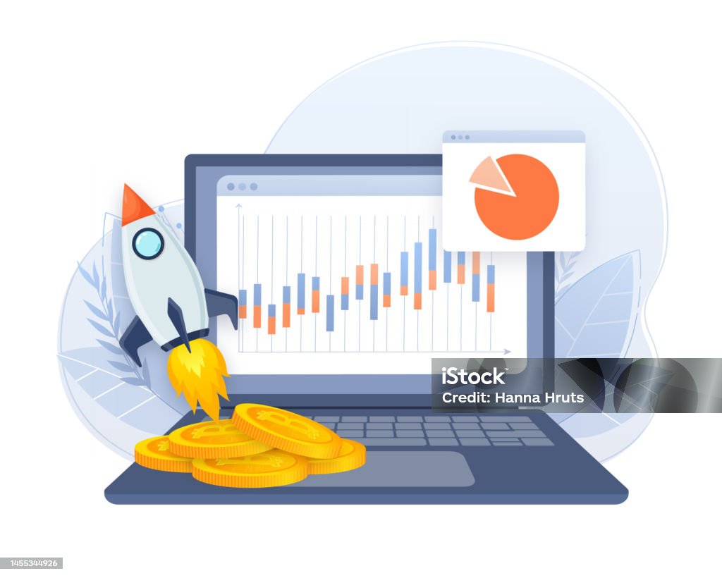 Process Break Ico Initial Coin Offering Ico Token Production Process Vector Illustration ...