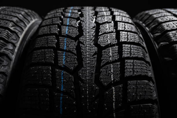 istock a stack of tires for a passenger car 1455345025