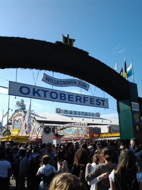 Munich Germany 10 03 2015 - Oktoberfest's entrance. Munich, Germany.