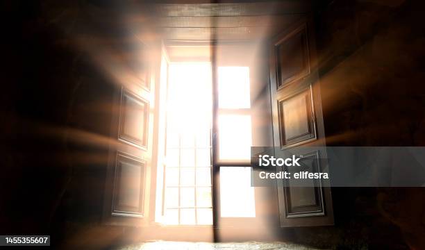 Window God Rays Heavenly Light Rays Come From The Window Stock Photo - Download Image ...