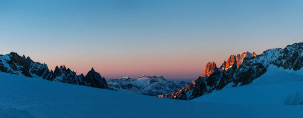 istock Sunset at the Mer de glace 1455363910