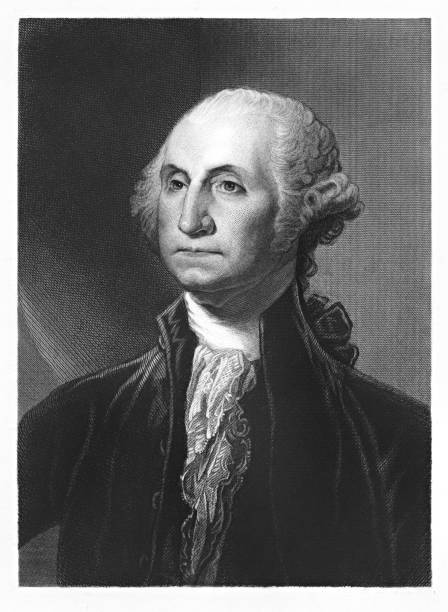 istock Engraving of US President George Washington 1866 1455384004
