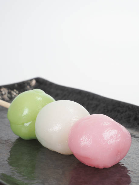 istock Three-color dumpling Japanese traditional sweets dango 1455388389