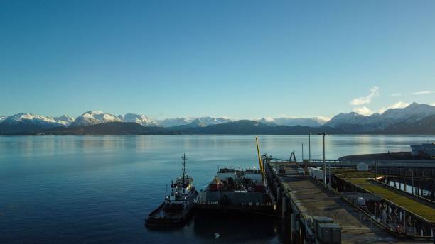 istock Homer Harbor in Alaska on a beautiful, sunny day 1455390439