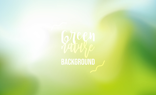 Blurred green colours nature fluid background