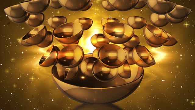 3D Animated Tibetan Bowls with Multiple Bowls