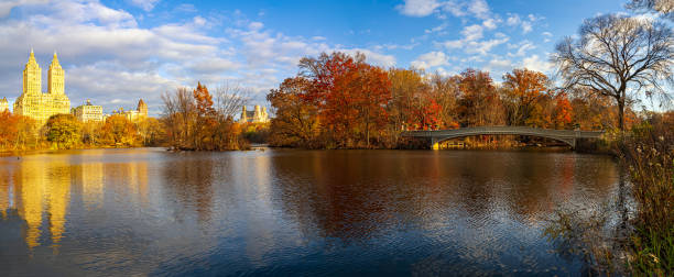 istock Bow bridge in late autumn 1455394781