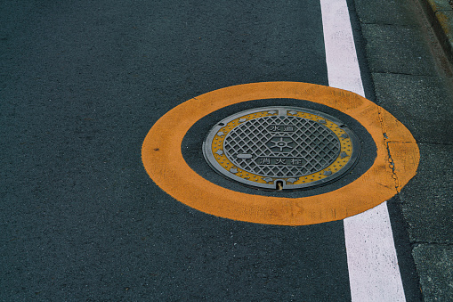 Manhole in Tokyo.