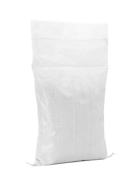 istock Sand bag or white plastic canvas sack for rice or agriculture product 1455399783