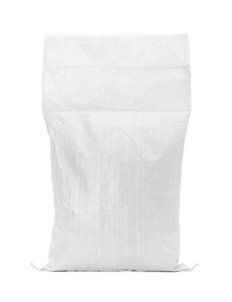 istock Sand bag or white plastic canvas sack for rice or agriculture product 1455399800