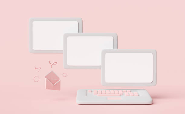 istock grey laptop computer with envelope isolated on pink background,sending,receiving email marketing concept 3d illustration or 3d render 1455409161