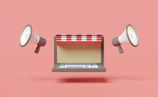 istock laptop computer with grey megaphone,hand speaker isolated on pink background.online shopping,website promotion banners,online alerting concept,3d illustration or 3d render 1455413457