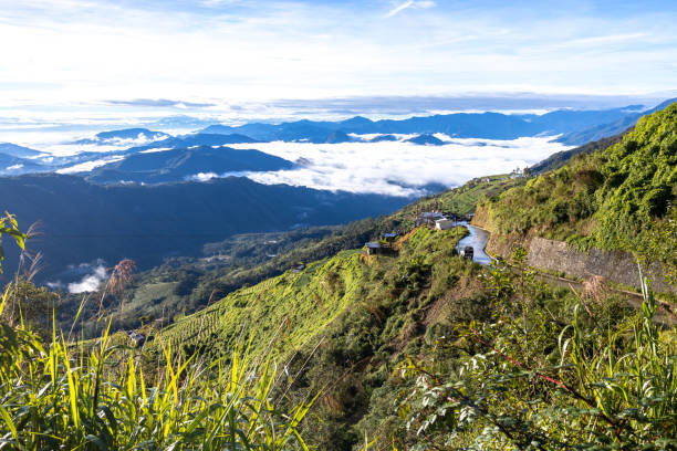 bellissimo paesaggio alla provincia di montagna banaue ifugao, filippine - ifugao foto e immagini stock