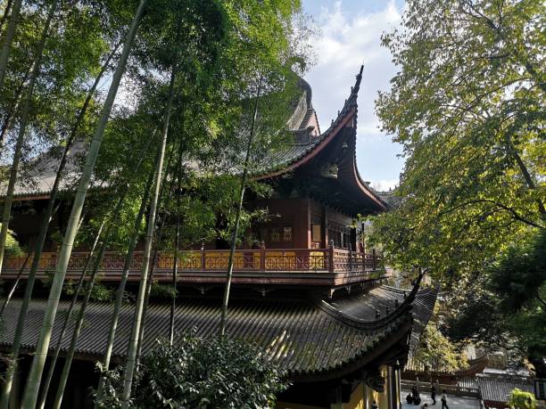 istock Lingyin Temple in Hangzhou surrounded by bamboo trees 1455429678